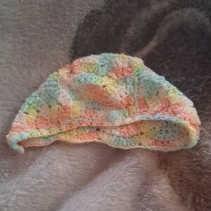 Pastel Multicolor Crochet Kids Hat